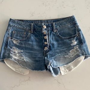 Hi-Rise Jean Shorts